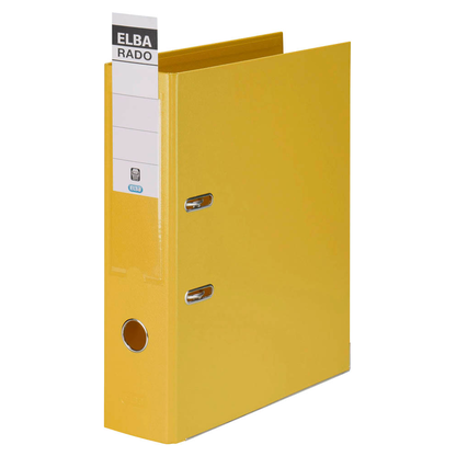 Artikelbild 5 für ELBA rado plast Ordner gelb Kunststoff 8,0 cm DIN A4, 1 St., Artikelnummer 255596
