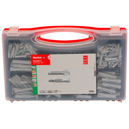 Artikelbild 4 für fischer RED-BOX - SX Plus, UX 2K 40991 Universaldübel-Sortiment, 290-teilig, Artikelnummer 479616