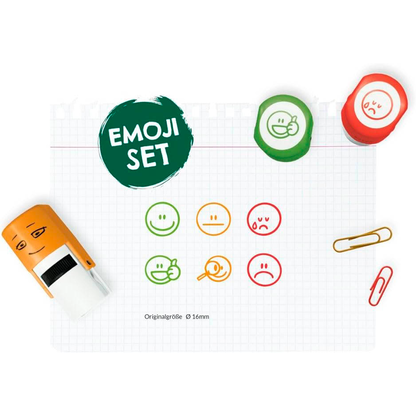 Artikelbild 3 für COLOP Little NIO Emoji Motivstempel-Set Belohnung Smiley 1,7 x 1,7 cm, 6 St., Artikelnummer 619997