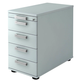 Artikelbild 1 für HAMMERBACHER SC50 Standcontainer lichtgrau 5 Auszüge Stahl-Relinggriff silber 42,8 x 80,0 x 72,0 - 76,0 cm, Artikelnummer 865079