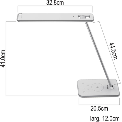 Artikelbild 2 für unilux JAZZ LED LED-Schreibtischlampe weiß/grau 13 W, Artikelnummer 509713