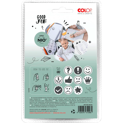 Artikelbild 3 für COLOP Little NIO Lehrer Motivstempel-Set Smiley Schule 1,7 x 1,7 cm, 1 Set, Artikelnummer 619862