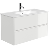 Artikelbild 1 für POSSEIK Waschbecken mit Unterschrank LIMES 100 weiß glanz 100,0 x 46,5 x 58,5 cm, Artikelnummer 668808