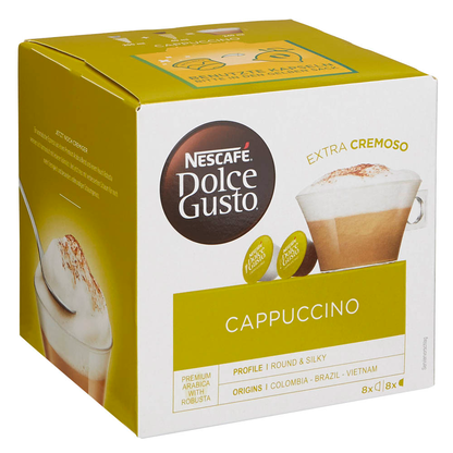 Artikelbild 4 für NESCAFÉ DOLCE GUSTO® CAPPUCCINO Kaffeekapseln, Arabicabohnen 8 Stück, Artikelnummer 546147