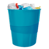 Artikelbild 1 für LEITZ WOW Duo Colour Papierkorb 15,0 l blau, 1 St., Artikelnummer 313623