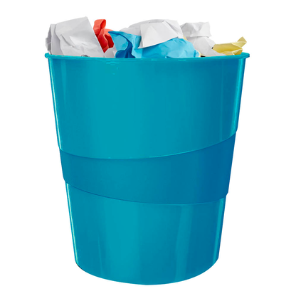 Artikelbild für LEITZ WOW Duo Colour Papierkorb 15,0 l blau, 1 St., Artikelnummer 313623
