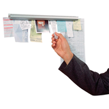 Artikelbild 1 für Catch-ball Infoboard Klemmleiste 100,0 cm weiß selbstklebend, Wandmontage, 1 St., Artikelnummer 739425