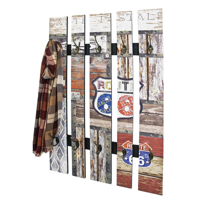 Artikelbild 2 für HAKU Möbel Wandgarderobe 32850 bunt Holz 10 Haken 65,0 x 100,0 cm, Artikelnummer 552362