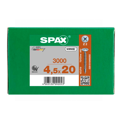 Artikelbild 6 für SPAX® Universalschrauben Z2 Rückwandkopf WIROX 0281010450202 4,5 mm x 20 mm, 3.000 St., Artikelnummer 395077
