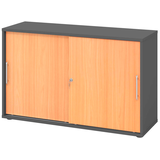 Artikelbild 1 für HAMMERBACHER Schiebetürenschrank, V1752S/G/6/RE buche, grafit 1 Fachboden 120,0 x 40,0 x 74,8 cm, Artikelnummer 377687