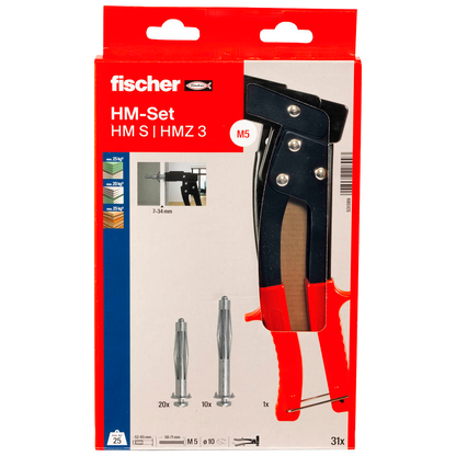 Artikelbild 2 für fischer HM S/HMZ 3 531389 Dübel- und Schrauben-Sortiment, 31-teilig, Artikelnummer 626982