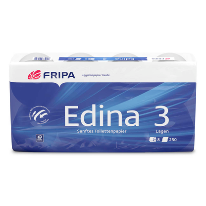 Artikelbild 3 für FRIPA Toilettenpapier Edina 3-lagig, 72 Rollen, Artikelnummer 259816