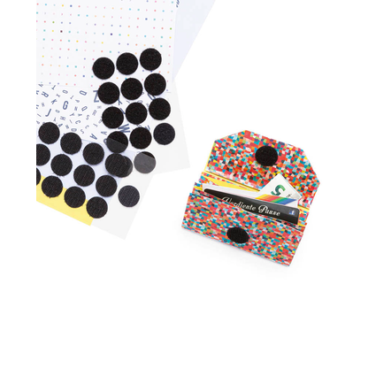 Artikelbild 4 für folia Klettpunkte schwarz, weiß, 30 St., Artikelnummer 690358