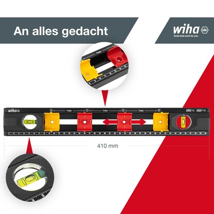 Artikelbild 3 für Wiha 42074 Wasserwaage Metall 40,0 cm, Artikelnummer 717169