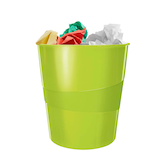 Artikelbild 1 für LEITZ WOW Duo Colour Papierkorb 15,0 l grün, 1 St., Artikelnummer 908564