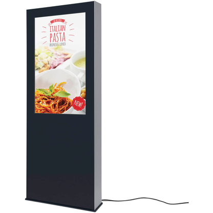 Artikelbild für Showdown® Displays Digitale Outdoor-Stele Infostele mit LED-Display, schwarz, 116,8 cm (45,9 Zoll), Artikelnummer 924199