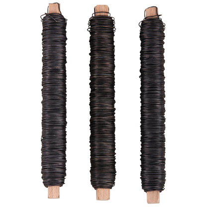 Artikelbild für Rayher Blumendraht Basteldraht schwarz 0,65 mm je Spule 100,0 g 3 St., Artikelnummer 779423