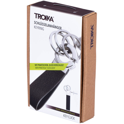 Artikelbild 4 für TROIKA® Schlüsselanhänger KEY-CLICK schwarz, Artikelnummer 666147
