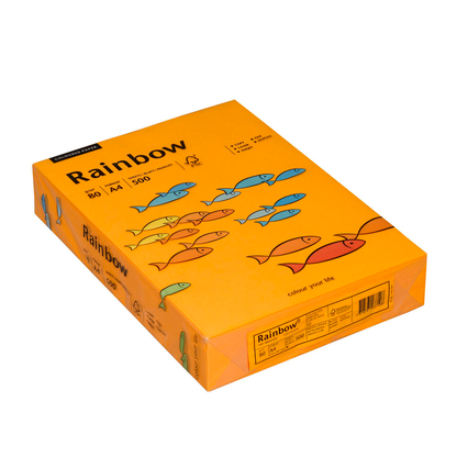 Artikelbild für Rainbow Kopierpapier COLORED PAPER mittelorange DIN A4 80 g/qm 500 Blatt, Artikelnummer 487991