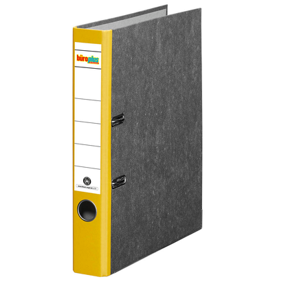 Artikelbild für büroplus Ordner gelb marmoriert Karton 5,0 cm DIN A4, 1 St., Artikelnummer 148833