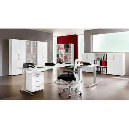 Artikelbild 4 für HAMMERBACHER Altus Rollcontainer weiß 4 Auszüge 42,8 x 58,0 x 59,0 cm, Artikelnummer 508661