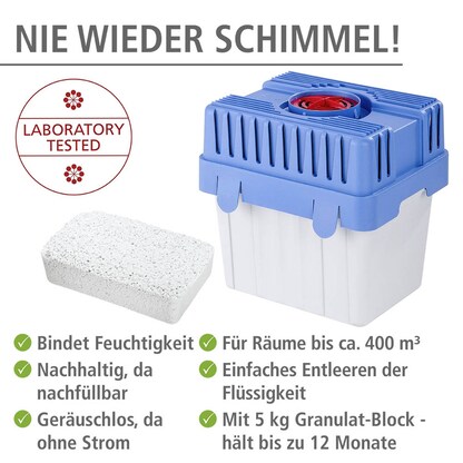 Artikelbild 3 für Maximex Raumentfeuchter weiß/blau, 5,0 kg, Artikelnummer 700231