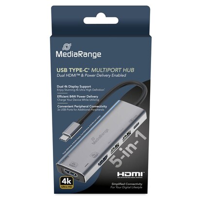 Artikelbild 2 für MediaRange Multiport-Adapter MRCS511, Artikelnummer 451639