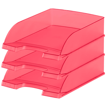 Artikelbild 2 für LEITZ Briefablage Plus rot-transparent DIN A4, 1 St., Artikelnummer 151771