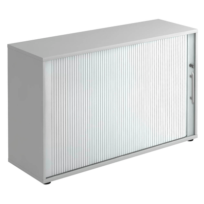 Artikelbild für HAMMERBACHER Rollladenschrank lichtgrau, silber 1 Fachboden 120,0 x 40,0 x 74,8 cm, Artikelnummer 359897