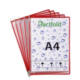 Artikelbild 1 für tarifold Sichttafeln Dry Pocket DIN A4 rot, Öffnung unten, 10 St., Artikelnummer 701957