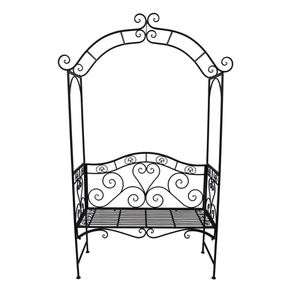 Artikelbild für Garden Pleasure Gartenbank COLIMA 504663 schwarz Metall 124,0 cm, Artikelnummer 380537