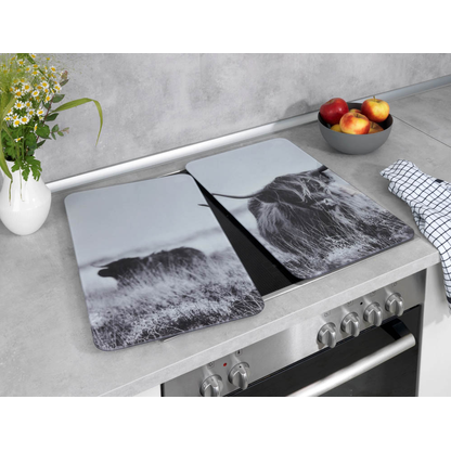 Artikelbild 5 für WENKO Herdabdeckplatten Highland Cattle schwarz, 2 St., Artikelnummer 665533