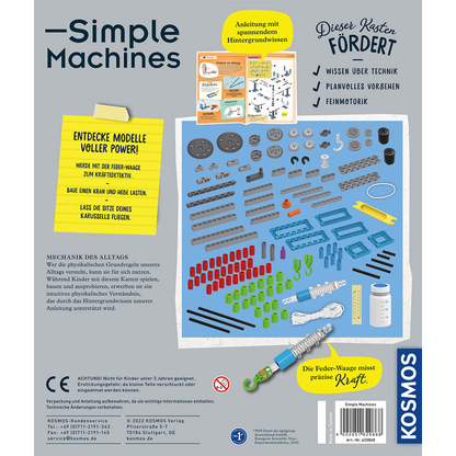 Artikelbild 7 für KOSMOS Experimentierkasten Simple Machines mehrfarbig, Artikelnummer 820641