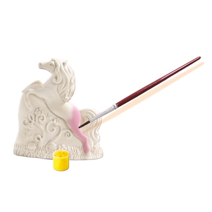 Artikelbild 2 für SES Creative® Gipsgießen-Set Glitzer Pferde auf Wiese mehrfarbig, Artikelnummer 110617