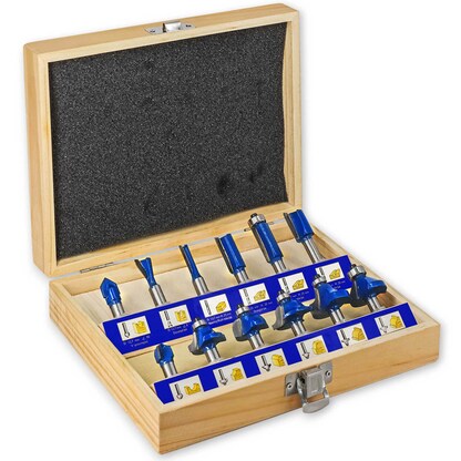 Artikelbild für S&R Fräser-Set 12-teilig, Artikelnummer 316319