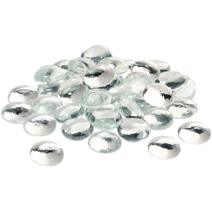 Artikelbild 3 für GLOREX Muggelsteine transparent Glasnuggets Ø 20,0 mm, 200,0 g, 1 Pack, Artikelnummer 732067