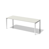 Artikelbild 1 für BISLEY Cito höhenverstellbarer Schreibtisch grauweiß, verkehrsweiß rechteckig, 4-Fuß-Gestell weiß 220,0 x 80,0 cm, Artikelnummer 257244