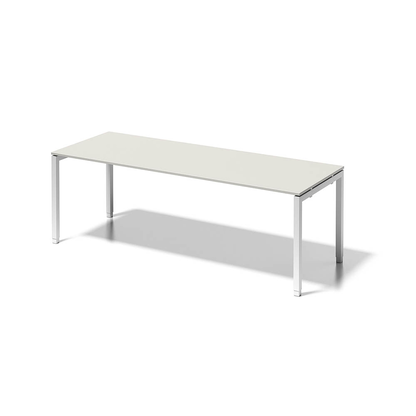 Artikelbild für BISLEY Cito höhenverstellbarer Schreibtisch grauweiß, verkehrsweiß rechteckig, 4-Fuß-Gestell weiß 220,0 x 80,0 cm, Artikelnummer 257244