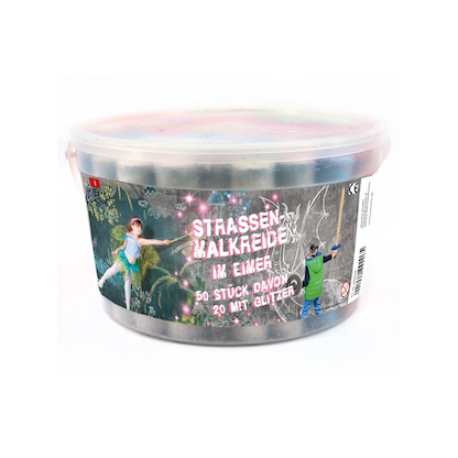 Artikelbild für Straßenmalkreide Glitzer farbsortiert 50 St., Artikelnummer 675346