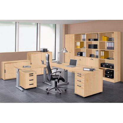 Artikelbild 4 für HAMMERBACHER Regalschrank Haziender, V7300/3/3/SG ahorn 80,0 x 42,0 x 200,4 cm, 1 St., Artikelnummer 630588