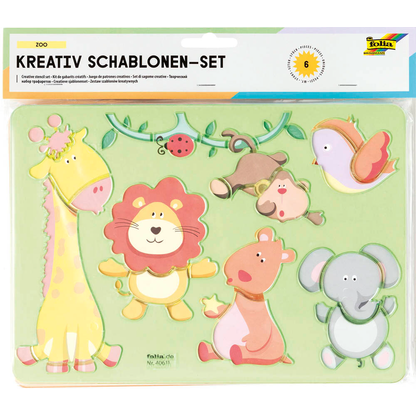 Artikelbild für folia Zeichenschablonen-Set farbsortiert, Artikelnummer 314734