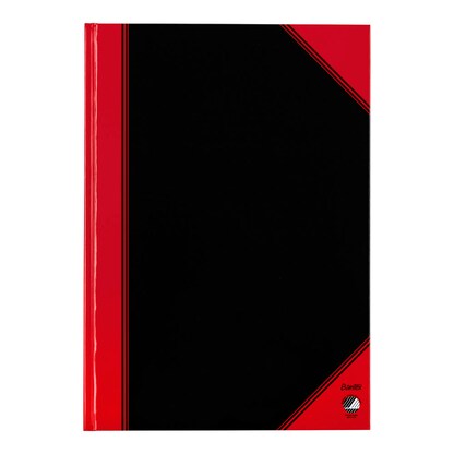 Artikelbild 5 für Bantex Notizbuch Chinakladde DIN A4 kariert, schwarz/rot Hardcover 192 Seiten, 1 St., Artikelnummer 429314