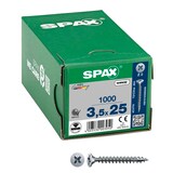 Artikelbild 1 für SPAX® Universalschrauben Z2 Senkkopf WIROX 1081010350255 3,5 mm x 25 mm, 1.000 St., Artikelnummer 394037