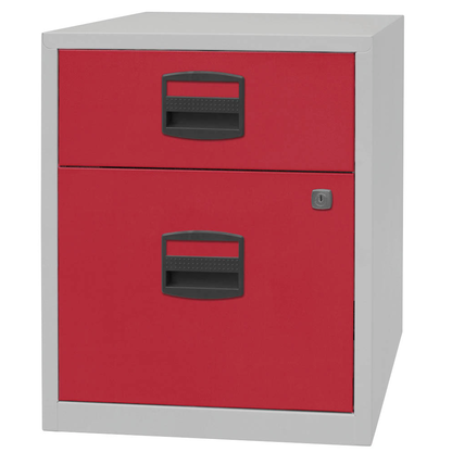 Artikelbild 6 für BISLEY Home Rollcontainer lichtgrau, kardinalrot 2 Auszüge 41,3 x 40,0 x 52,8 cm, Artikelnummer 728782