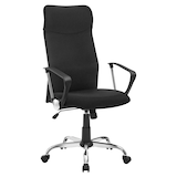Artikelbild 1 für SONGMICS Bürostuhl, OBN034B01 Stoff schwarz, Gestell silber, Artikelnummer 262778