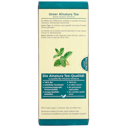 Artikelbild 7 für ALNATURA Pfefferminze Bio-Tee 20 Portionen, Artikelnummer 631749