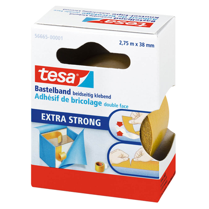Artikelbild 4 für tesa 56665 doppelseitiges Klebeband 38,0 mm x 2,75 m, 1 Rolle, Artikelnummer 304797