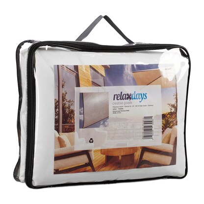 Artikelbild 5 für relaxdays Sonnensegel rechteckig weiß 2,0 x 4,0 m, Artikelnummer 770954