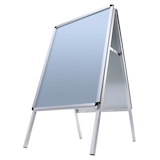 Artikelbild 1 für Showdown® Displays Kundenstopper Standard Rondo silber DIN A1 2 Fächer 63,9 x 74,4 x 112,0 cm, 1 St., Artikelnummer 882322