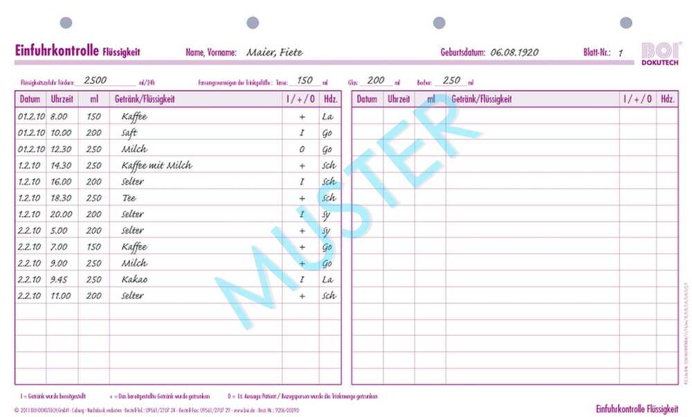 Artikelbild für BOI Einfuhrkontrolle Flüssigkeit Formulare, 50 St., Artikelnummer 701967